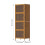 Living And Home 4-Tier Versatile Bamboo Storage Cabinet 6