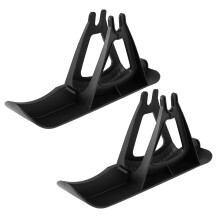1Set Zwart Ski Set Voor Kinderen Ski Board Van Duurzaam Plastic