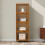 Living And Home 4-Tier Versatile Bamboo Storage Cabinet 2
