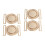 4 Stuks Zinklegering Riembuikels Interlock Decoratieve Buikels 4