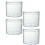 4 Stks Transparante Cake Dozen Draagbare Verpakkingsdozen 8