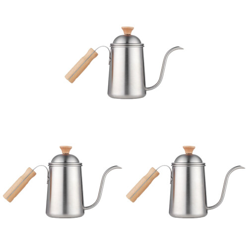 3 Stuks Kettle RVS Camping Koffieketel Heetwaterketel 1