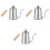 3 Stuks Kettle RVS Camping Koffieketel Heetwaterketel 3