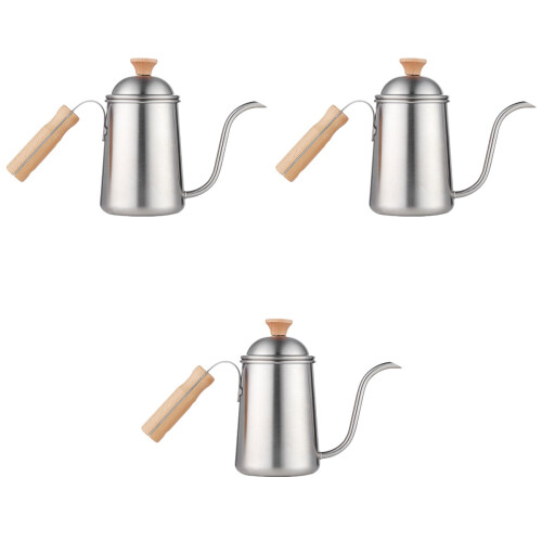 3 Stuks Kettle RVS Camping Koffieketel Heetwaterketel 2