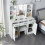 Dressing Table 4 Drawers LED Vanity Mirror & Stool 1