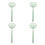 4 Lange Steel Kattebakzeef Ergonomisch Plastic 10