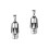 2 Hoofd Hanger Ketting Vrouwen En 4