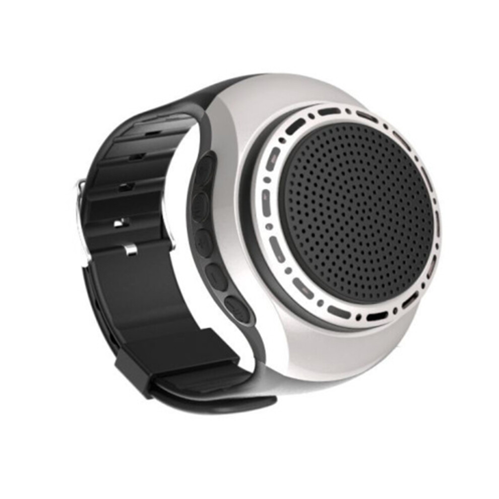 (silver) Portable Subwoofer Bluetooth Speaker With Eight Blinding Light Effects-image-OPC-PMWWKRC-NEW