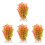 4pcs Fake Aquarium Plants Decor Desktop Accessory 4