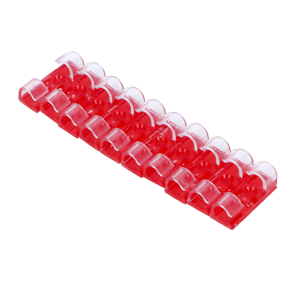 Wire Clamp Self Adhesive Cable Clip Buckle 20Pcs Desktop Organiser Transparent 8371360001139