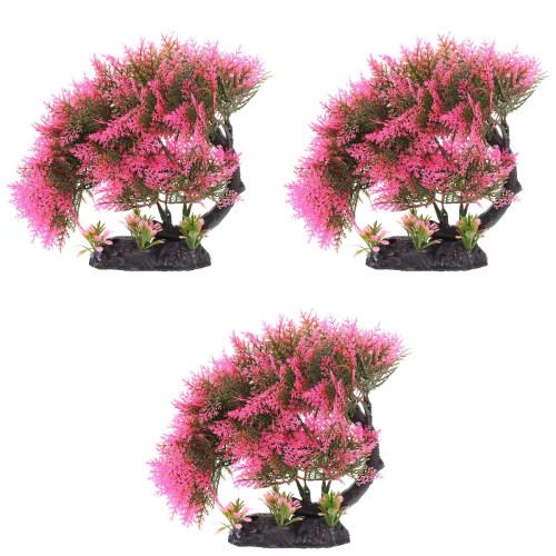 3Pcs Árvore Artificial Imitação Para Escritório 2