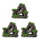 3Pcs Enfeites Resina Artificial Para 2