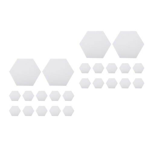 24 Pcs Quadro De Recados Hexagonal Autoadesivo Para Parede 2