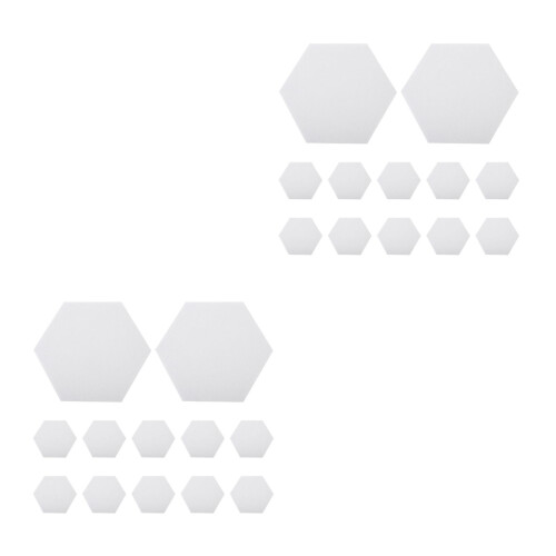 24 Pcs Quadro De Recados Hexagonal Autoadesivo Para Parede 1