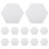 24 Pcs Quadro De Recados Hexagonal Autoadesivo Para Parede 11