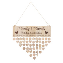 4Pcs Calendário De Lembrete De Aniversário Para Família