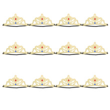 12 Unidades Crianças Coroas Aniversário Adereços