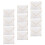 100 Unidades 1 Conjunto Envelopes Convite Saudação Brancos 1