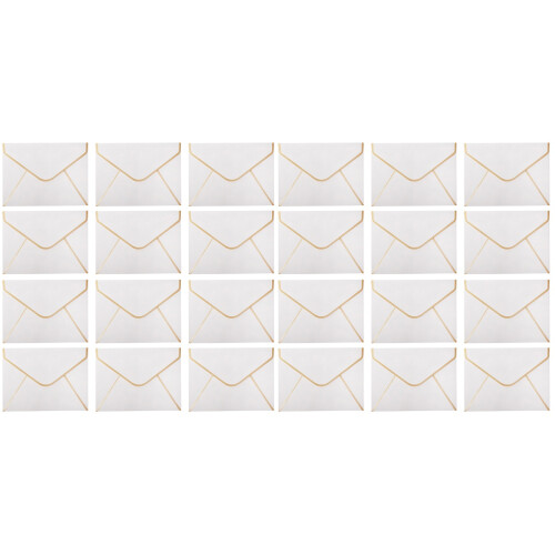 100 Unidades 1 Conjunto Envelopes Convite Saudação Brancos 2