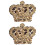 2 Unidades Emblema De Com Coroa Para Roupa 5