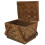 2Pcs Cesta De Madeira Com Alças E Tampa 2