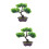 2 Unidades Planta Artificial Bonsai Vasinho de Plástico 3