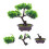 2 Unidades Planta Artificial Bonsai Vasinho de Plástico 9