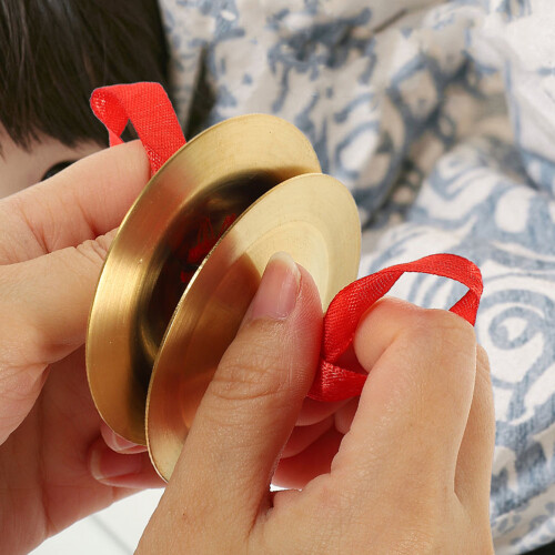 2 Pares De Címbalos Para Os Dedos, Pequenos, Para Do Ventre 1