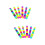 12 Unidades Pulseiras De Silicone De Unicórnio Com De 7