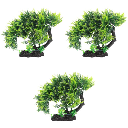 3Pcs Árvore Artificial Imitada Para Decoração 2