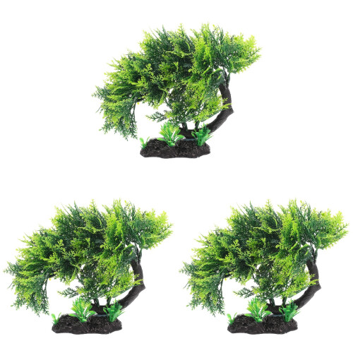 3Pcs Árvore Artificial Imitada Para Decoração 1