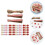 1 Conjunto De Redondas De Madeira Para Decoração E 5