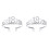 2Pcs Tiara De Cristal Coroa Para Aniversário 18 Presente 2