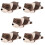 5 Unidades Almofada De Cachorro De 11
