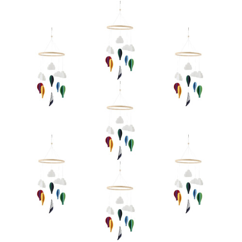 7Pcs Móbile De Berço Bebê Decoração Infantil 2
