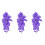 3Pcs Planta Artificial Para , Enfeite De , Paisagem 4