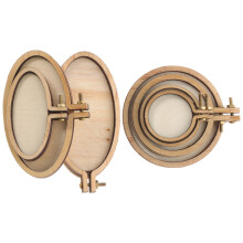 16 Pcs Mini Bastidores Para E Ponto Cruz Artesanato