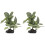 2Pcs Enfeite Simulação Planta Paisagismo 4