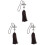 3Pcs Pingente Para De Carro Decoração 4