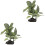 2Pcs Enfeite Simulação Planta Paisagismo 5