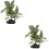 2Pcs Enfeite Simulação Planta Paisagismo 8