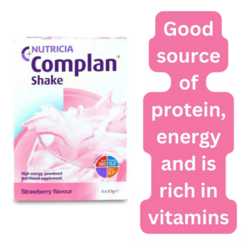 Complan Complan Strawberry Shake 4 x 57 Gm Sachets -Pack 3 1