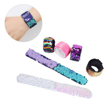 6 Unidades Pulseira De Paillettes Para Crianças