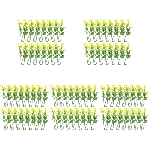 150 Unidades Planta Artificial Grama Aquática Para E 1