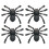 4 Unidades Pingentes De Aranha Com Para Nupciais 2