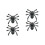 4 Unidades Pingentes De Aranha Com Para Nupciais 4