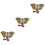 3 Unidades Broche Esmalte Com 5