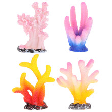 24 Pcs Mini Decoração Coral Simulado Resina Para