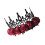 3 Unidades Tiara De Rosa Faixa Para Halloween 10
