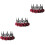 3 Unidades Tiara De Rosa Faixa Para Halloween 5